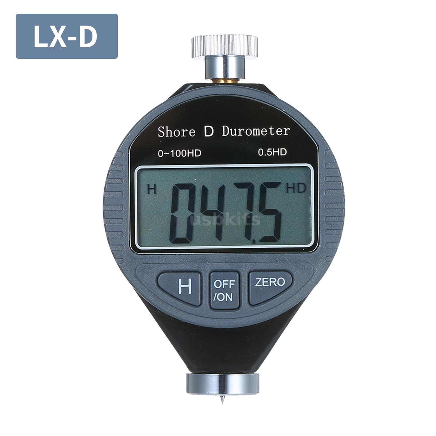 Portable 0-100HD Shore D Hardness Tester Meter Digital Durometer Scale ...