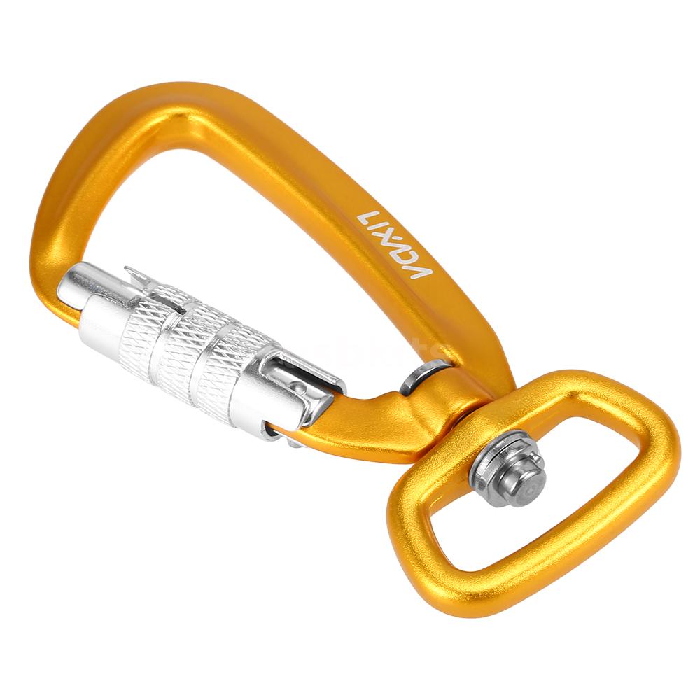 Lixada Swivel Carabiner Clip 360° Rotatable Spinner Carabiner Small