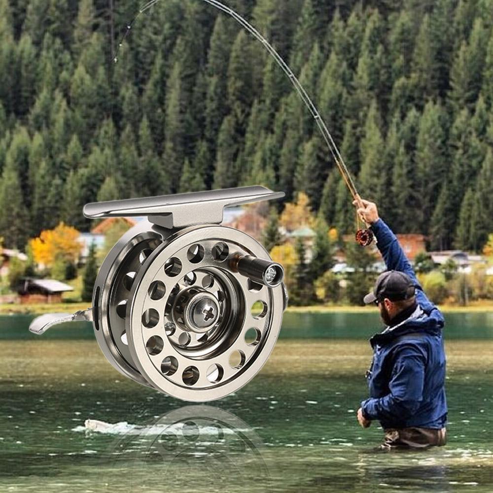Aluminum Alloy Fly Fishing Reel Right Handed Smooth Rock Ice Fishing Wheel Part